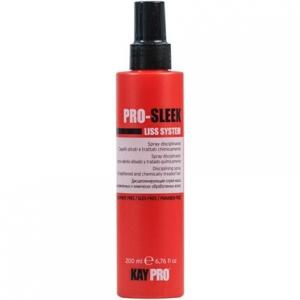Kepro Pro-Sleek Liss System дисциплинирующий спрей для выпрямленных и химически обработанных волос 200мл, Kay Pro