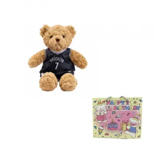 Nba баскетбольный медведь джерси плюшевая кукла медведь высота 34см MIANHUIYI