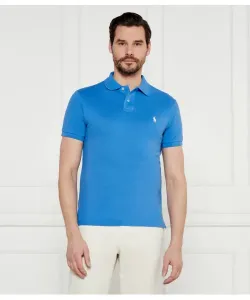 Футболка поло Slim fit Polo Ralph Lauren, синий