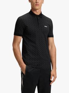 Хлопковая поло с логотипом BOSS HUGO BOSS