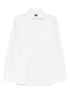 Полосатая рубашка Zegna, белый