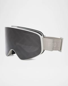 Лыжная маска с логотипом FF Monogram Fendi, цвет Greyother Smoke Mirror