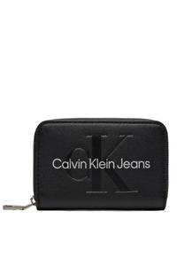 Кошелек женский Calvin Klein Jeans на молнии с логотипом бренда, черный