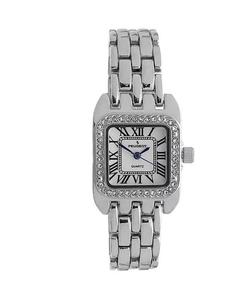 Женские серебряные часы-браслет Tank Panther Link диаметром 24 мм Peugeot, серебро