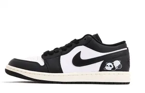 Jordan Air 1 нескользящие износостойкие низкие детские баскетбольные кроссовки Black для подростков