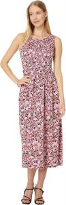 Женское платье Tommy Hilfiger с мелким цветочным принтом и сборками, ярусное, Sky Captain/Peony