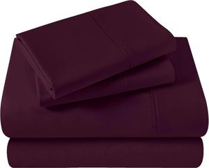 Superior Комплект постельного белья из египетского хлопка сатиновое переплетение 400 единиц плотности Plum