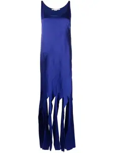 Платье с бахромой STELLA MCCARTNEY, синий