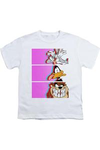 Футболка с коротким рукавом Looney Tunes Tiles для детей Gildan, белый