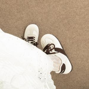 Кроссовки для образа жизни Женские низкие Tuopin, бежевый