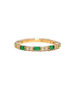 Кольцо с кристаллом для факультета Слизерин в стиле Гарри Поттера Girls Crew, gold