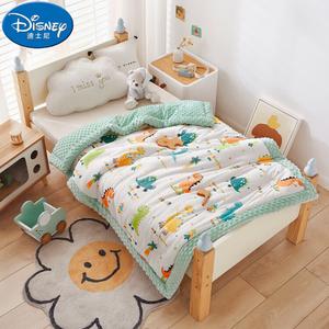 Disney Детское одеяло 110×150 см, вес 1,5 кг, хлопок, категория А, теплое и легкое, принт Dinosaur Party