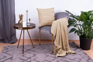 Декоративная подушка Kayoom "Паулина 125" 130х170 см, цвет champagner + unifarben