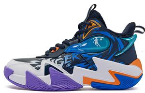 Детские баскетбольные кроссовки GS High-top Blue Qiaodan, синий