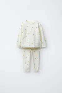 Пижама velour house, 1,5-6 лет Zara, экрю