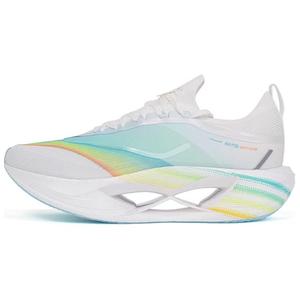 XTEP Кроссовки для бега на длинные дистанции с амортизацией, износостойкими и низким верхом, мужские, цвет белый-синий