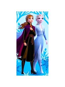 Disney Frozen Пляжное/банное полотенце Disney «Холодное сердце» с Эльзой и Анной - (Д) 140 см x (Ш) 70 см, разноцветное