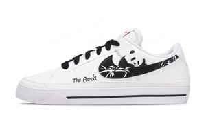 Court Legacy милые амортизирующие износостойкие легкие низкие скейтборд кроссовки Unisex Nike, черный/белый