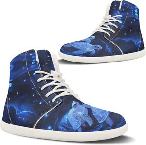 Pugasmiru Женские зимние походные ботинки с широким носком, теплые снежные ботинки, босоногие ботинки, противоскользящие ботильоны с белой подошвой