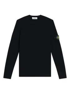 Свитер из чистой шерсти Stone Island, черный