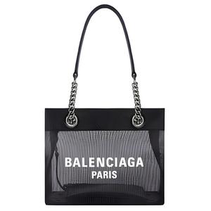 Balenciaga Mesh Fabrics Tote Bag, Shopping Bag, Shoulder Bag, Handbag Trumpets Women's Black