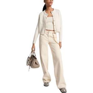 Майкл Вул кардиган с карманами MICHAEL KORS, Ecru