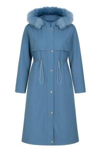 Пальто межсезонное MODAMIHRAM, сапфировый