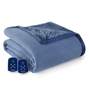 Одеяло с подогревом Micro Flannel Ultra Velvet, цвет Indigo