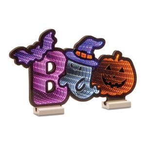 Светильник декоративный Melrose International Halloween Boo Ekkolight, 43 см, фиолетовый / оранжевый / черный