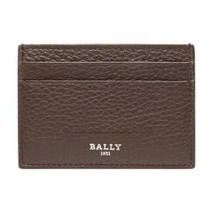 BALLY Кожаный картхолдер из оленьей кожи мужской коричневый