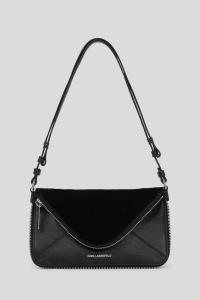 Кожаная сумка Karl Lagerfeld, черный