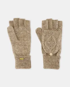 Вязаные перчатки с декором в виде листьев Tintoretto, коричневый