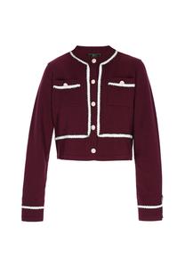 Вязаный кардиган faina, бургундия