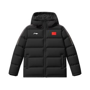 Li-Ning Li Ning Puffer Jackets Unisex черный с капюшоном утепленный