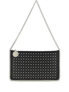Сумка на плечо Falabella с заклепками STELLA MCCARTNEY, черный