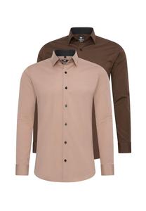 Рубашка (2 шт) приталенного кроя RUSTY NEAL, коричневый