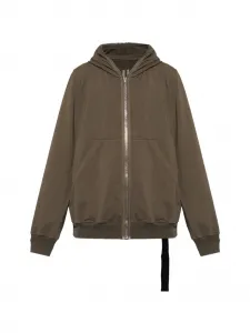 Толстовка на молнии Rick Owens Drkshdw, коричневый