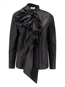 Рубашка с бантом Alexander Mcqueen, черный