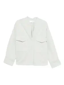 Джинсовая куртка с V-образным вырезом Christian Wijnants, зеленый