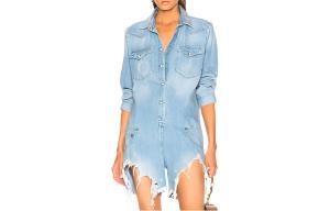 R13 Боди для женщин светло-голубой