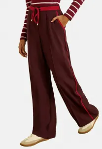 Прямые спортивные штаны Love & Roses, Burgundy Red