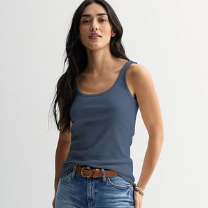 Женский повседневный топ для многослойности Sonoma Goods For Life, Pledge Blue