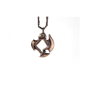 Подвеска, лезвие топора d6, 12 мм, с отделкой из старой меди, Dice Jewelry - Necklaces (Chessex)