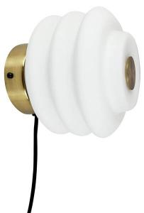 Настенный светильник Dyberg Larsen Diva цвет opal/messing