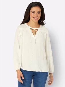 Хлопковая блузка цвета экрю WITT WEIDEN