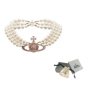 Ожерелье мессалин с тремя рядами Vivienne Westwood