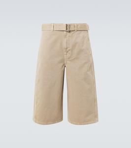 Шорты из перекрученного денима Lemaire, Natural Beige