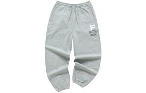 TOKYO STUDIO Вязаные спортивные брюки мужские кремовый белый вересковый серый FILA FUSION, цвет слоновая кость вересковый серый