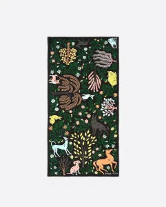 Шаль с растениями и животными Bimba y Lola, черный