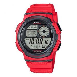 Часы Men's CASIO Sports waterproof Mens Red Digital, красный